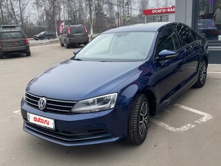 2016 Volkswagen Jetta VI Рестайлинг, синий, 1400000 рублей, вид 3