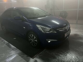 2015 Hyundai Solaris I Рестайлинг, синий, 1450000 рублей, вид 3