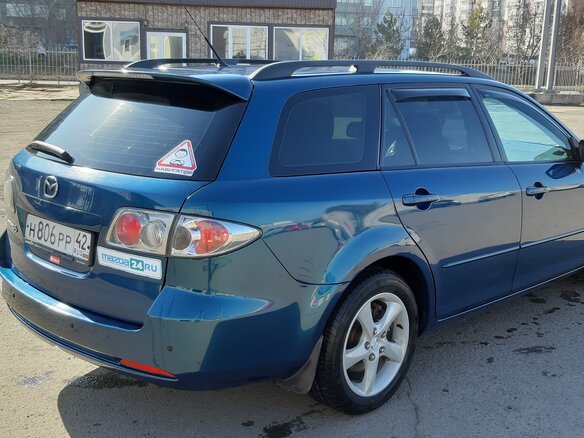 2006 Mazda 6 I (GG) Рестайлинг, зелёный - вид 3