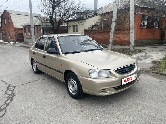 2006 Hyundai Accent ТагАЗ II, бежевый, 335000 рублей - вид 1