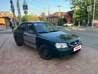 2002 Hyundai Accent II, зелёный, 430000 рублей, вид 3
