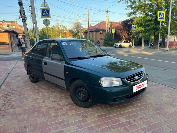2002 Hyundai Accent II, зелёный, 430000 рублей - вид 2