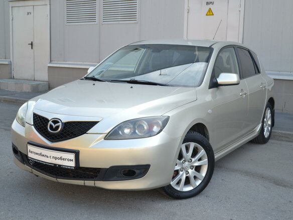 2007 Mazda 3 I (BK) Рестайлинг, золотистый