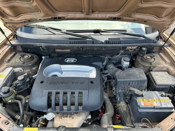 2003 Hyundai Santa Fe I, золотистый, 600000 рублей - вид 12
