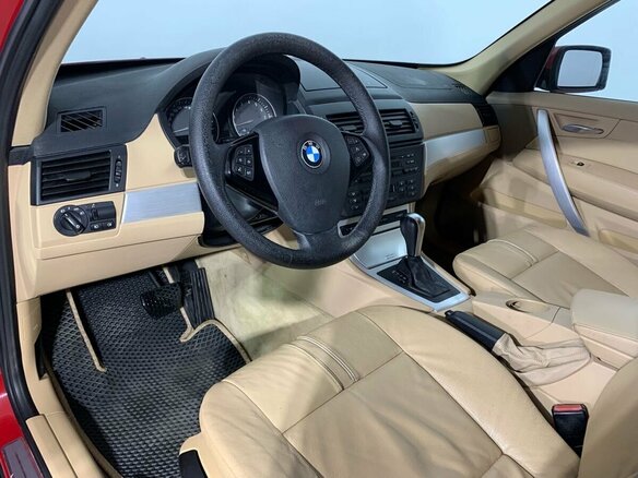 2007 BMW X3 25i I (E83) Рестайлинг, красный, 800000 рублей - вид 8