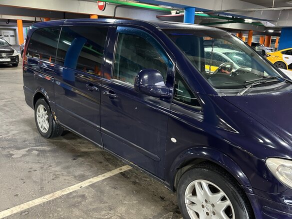 2006 Mercedes-Benz Vito 111 CDI L3 II (W639), фиолетовый, 1160000 рублей - вид 1
