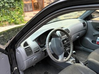 2008 Hyundai Accent ТагАЗ II, чёрный, 215000 рублей, вид 3