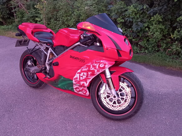 2004 Ducati 999, красный - вид 10