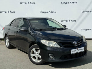 2012 Toyota Corolla X (E140, E150) Рестайлинг, чёрный, 950000 рублей, вид 3
