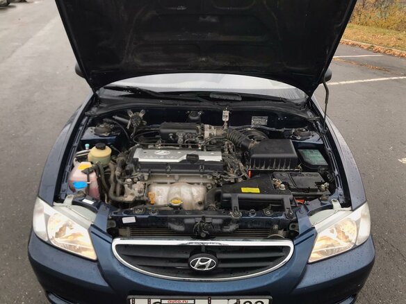 2008 Hyundai Accent ТагАЗ II, синий - вид 12