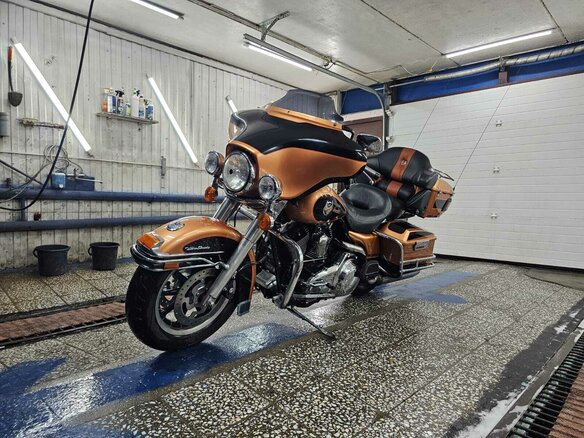 2008 Harley-Davidson Electra Glide, оранжевый, 830000 рублей - вид 10