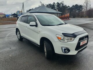 2014 Mitsubishi ASX I Рестайлинг, белый, 950000 рублей, вид 1