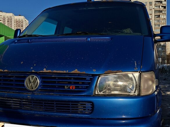 2001 Volkswagen Multivan T4, синий, 700000 рублей - вид 6