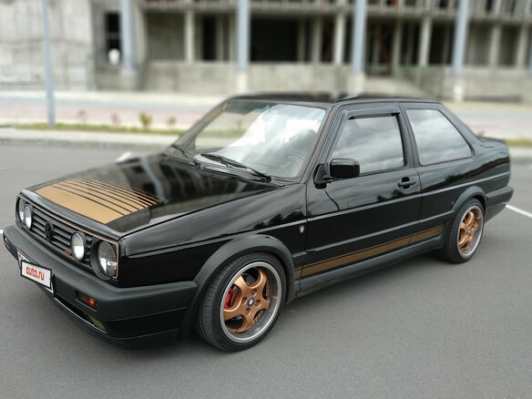 1985 Volkswagen Jetta II, чёрный