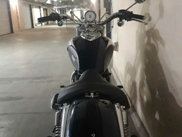 2007 Triumph America, синий - вид 3