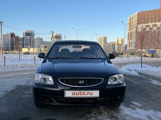 2006 Hyundai Accent ТагАЗ II, чёрный, 400000 рублей, вид 2
