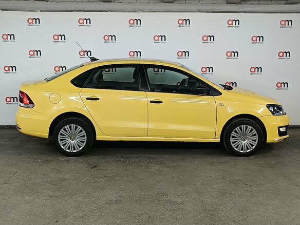 2019 Volkswagen Polo V Рестайлинг, жёлтый - вид 4