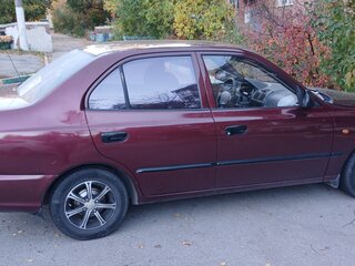 2008 Hyundai Accent ТагАЗ II, красный, 570000 рублей, вид 4