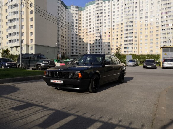 1992 BMW 5 серии 525i III (E34), чёрный - вид 2