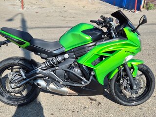 2012 Kawasaki ER-6F (Ninja 650R), зелёный, 420000 рублей, вид 2