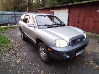 2003 Hyundai Santa Fe I, серебристый, 350000 рублей, вид 2