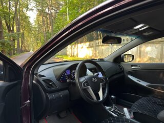 2012 Hyundai Solaris I, фиолетовый, 750000 рублей, вид 4