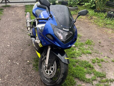 2001 Suzuki GSX-R 600, синий, 300000 рублей, вид 2