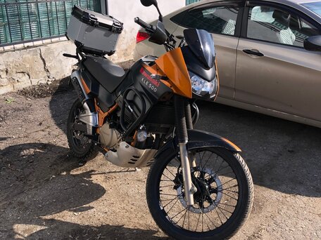 2005 Kawasaki KLE 500, жёлтый, 345000 рублей, вид 1