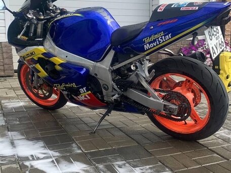 2001 Suzuki GSX-R 750, синий, 450000 рублей, вид 3