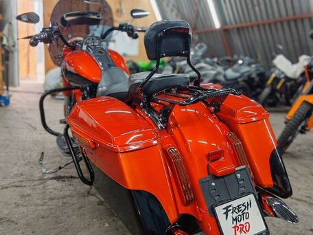 2013 Harley-Davidson Road King, оранжевый, 1550000 рублей, вид 5