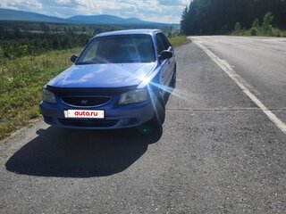 2004 Hyundai Accent ТагАЗ II, фиолетовый, 370000 рублей, вид 1
