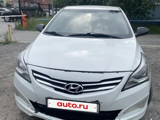 2015 Hyundai Solaris I Рестайлинг, белый, 500000 рублей, вид 2