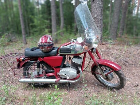 1975 Jawa 350/634, красный, 150000 рублей, вид 3