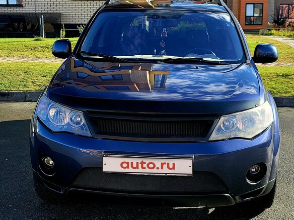 2008 Mitsubishi Outlander II, синий, 1250000 рублей - вид 6