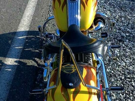 2008 Harley-Davidson Springer Softail, жёлтый, 1300000 рублей, вид 4