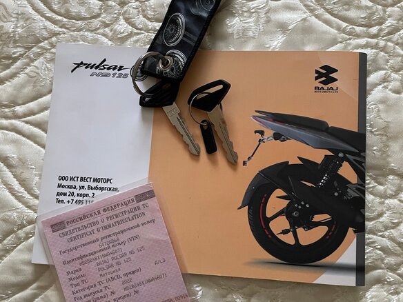 2022 Bajaj Pulsar NS 125, чёрный, 153000 рублей - вид 8