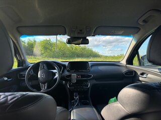 2018 Hyundai Santa Fe IV, синий, 3300000 рублей, вид 5
