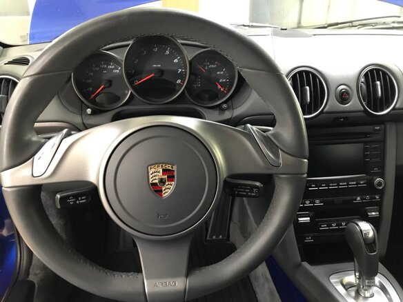 2009 Porsche Cayman I (987) Рестайлинг, синий - вид 6