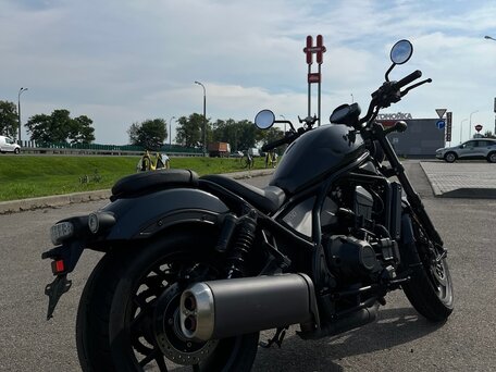 2021 Honda CMX 1100 Rebel, чёрный, 1150000 рублей, вид 2