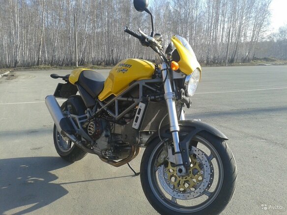 2001 Ducati Monster S4, жёлтый