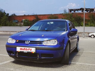 1998 Volkswagen Golf IV, синий, 420000 рублей, вид 4