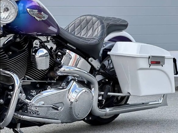 2010 Harley-Davidson Softail Deluxe, пурпурный, 1350000 рублей - вид 14