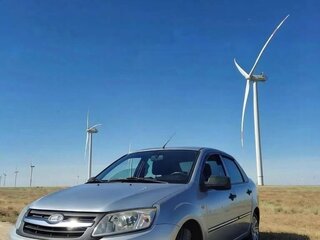 2013 Lada (ВАЗ) Granta I, голубой, 405000 рублей, вид 2