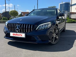 2019 Mercedes-Benz C-Класс 180 IV (W205) Рестайлинг, синий, 3000000 рублей, вид 2