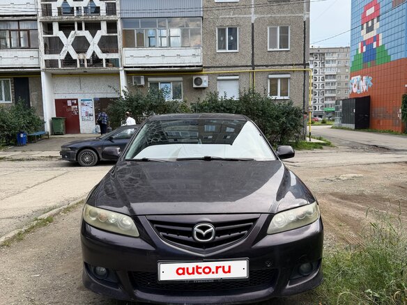 2005 Mazda 6 I (GG) Рестайлинг, красный, 430000 рублей - вид 1