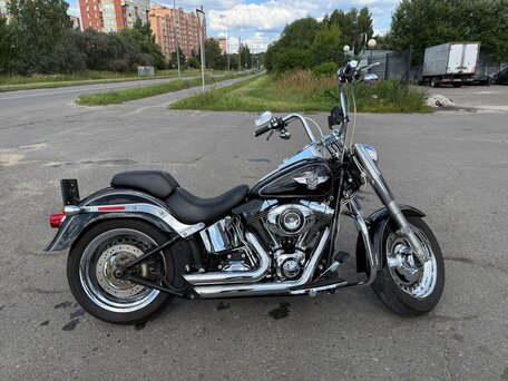 2013 Harley-Davidson Fat Boy, чёрный, 1200000 рублей, вид 1