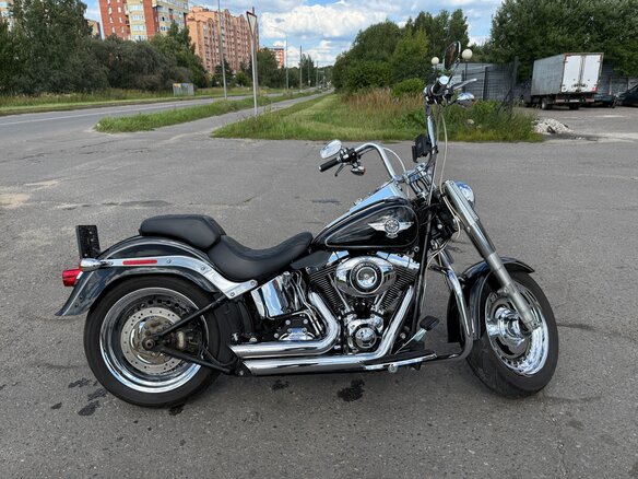 2013 Harley-Davidson Fat Boy, чёрный, 1200000 рублей