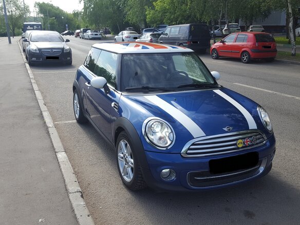 2012 Mini Hatch Cooper II (R56) Рестайлинг, синий - вид 2