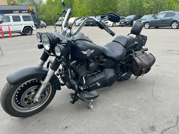 2015 Harley-Davidson Fat Boy, чёрный, 1500000 рублей - вид 9