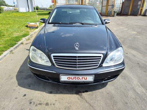 2004 Mercedes-Benz S-Класс 350 Long IV (W220) Рестайлинг, чёрный, 1200000 рублей